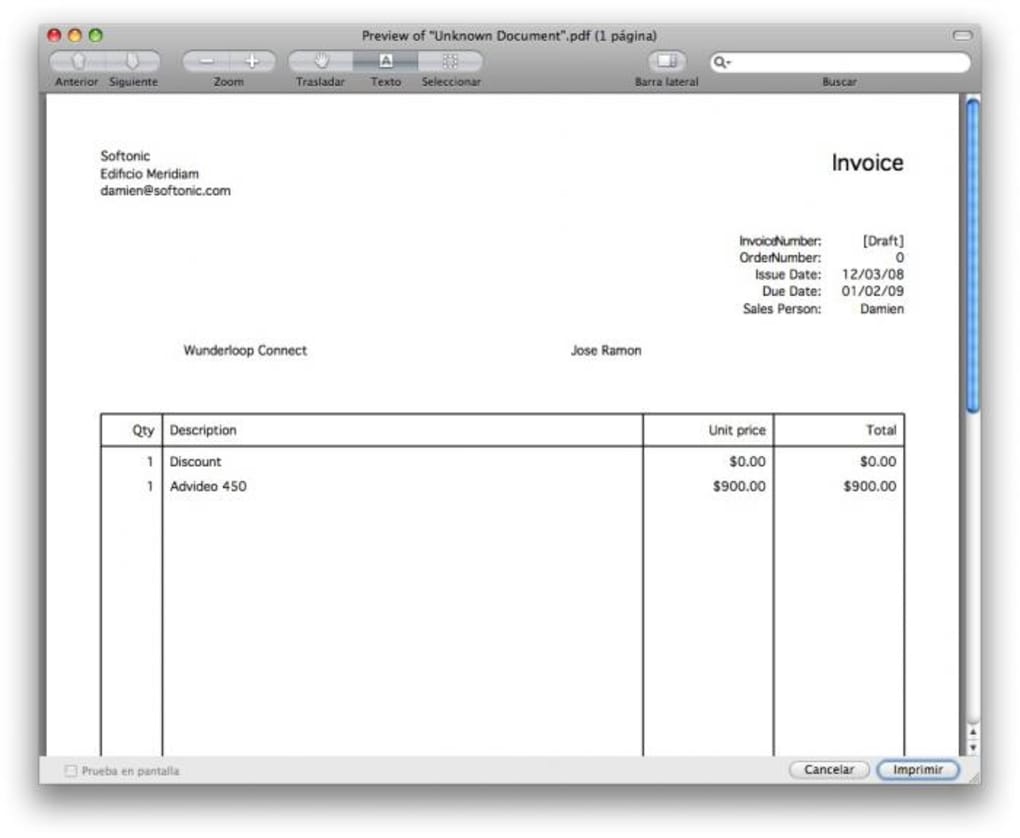 invoice for mac free download